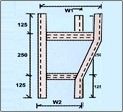 Ladder Type Cable Trays Right Hand Reducer