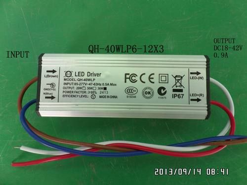 Waterproof Led Driver (Qh-40wlp6-12x3)