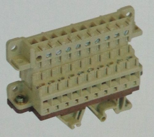 10 Poles Connector With Fixing Foot For Mounting Rail