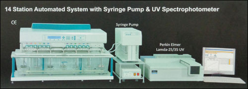 14 Station Automated System With Syringe Pump And Uv Spectrophotometer All