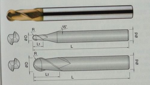 End Mills For Precise Cutting Of Pre Hardened Steel (Hrc50-62) 