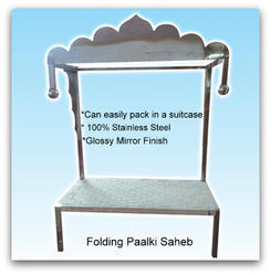 Stainless Steel Palki Sahib