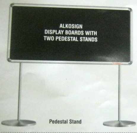 Display Boards With Two Pedestal Stand