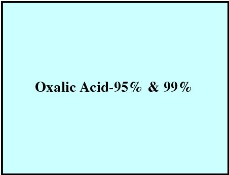  ऑक्सालिक एसिड -95% और 99% 