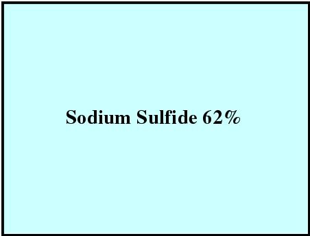  सोडियम सल्फाइड 62% 