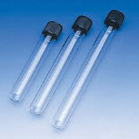 Black Industrial Glass Culture Tubes