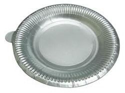Silver Paper Food Plates