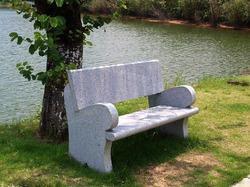 concrete bench