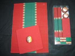 Xmas Ribbed Mat Gift Set