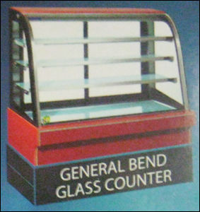 General Bend Glass Display Counter
