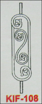 KIF 108 स्टेनलेस स्टील रेलिंग