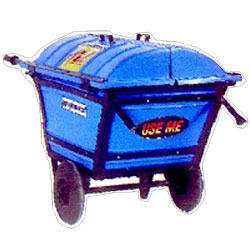 Single Wheel Barrow - Durable Steel Frame, Easy to Carry Design for Waste Management