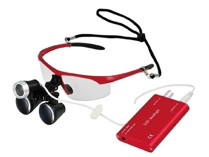 Dental Loupes - Sq-Dl301(3.5X) +Headlight(Red) Capacity: 300 Ml