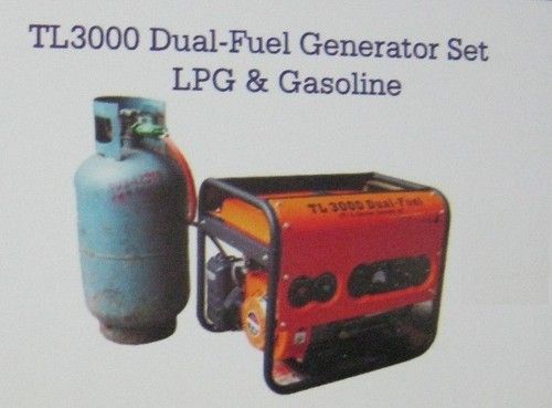 Indian Dual-Fuel Generator Set Lpg And Gasoline (Tl3000)