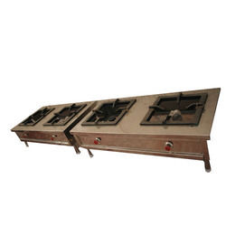 Square 4 Burner Gas Stove