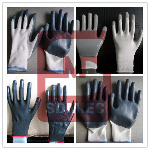 13 Guage Nylon Coated Nitrile Glove