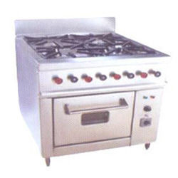 Glossy Lamination Four Burner Oven