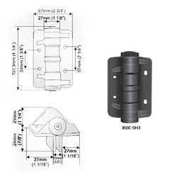 Self Closing Polymer Hinge