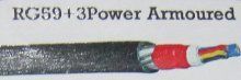 Rg59+3 Power Armoured Cable