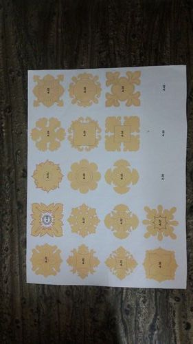 Golden Sheet MDF rangolis 