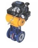 Industrial PTFE Lined Actuated Ball Valve