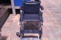 Non Folding Wheel Chair-Stainless Steel Optional