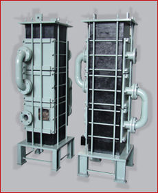 Silver Vertical Heat Exchanger