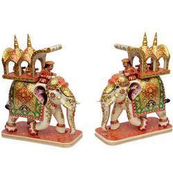 Decorative Marble Elephant Statue