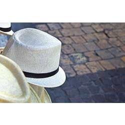 Alvaro Aesthetic Black with White Stripes Hat