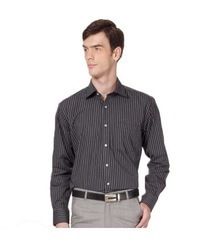 Alvaro Castagnino Black And Grey Striped Shirt