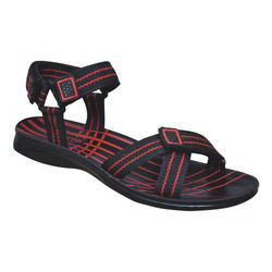 Red Black Gents Sandal