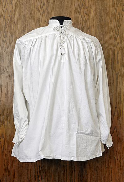 Pirat Shirt With Corded-Ban-Collar