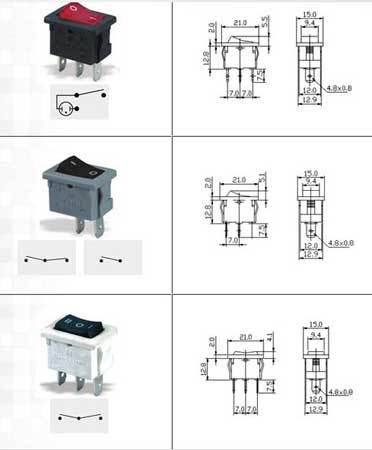 Namoelectric Rocker Switches