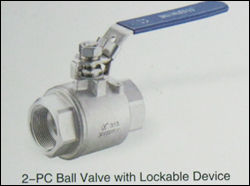 2 PC Ball Valve with Lockable Device