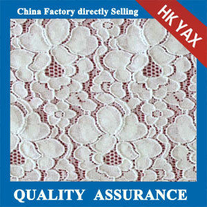 D1012 Elastic Heavy Floral Lace Fabric For Lady Dresses