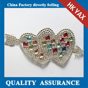 D1012 New Arrival Hot Fix Rhinestone Patch For Decoration