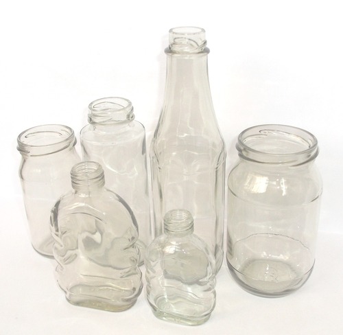 फ्लिंट क्लियर ग्लास बॉटल और जार