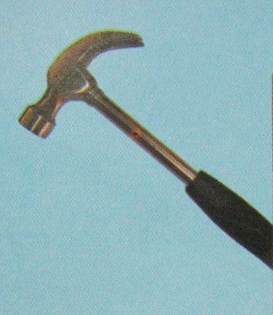 Tubular Claw Hammer With Rubber Grip