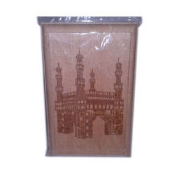 Laser Engraved Wooden Frame Charminar