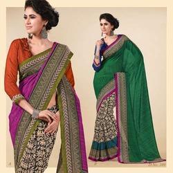 Velvet Net Saree