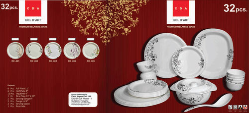 melamine dinner set