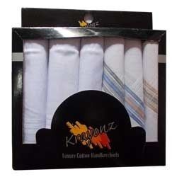 Gents Handkerchiefs 6 Piece Packs