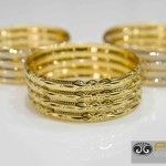 Machine Bangles 22kt Gold Jewellery (0006)