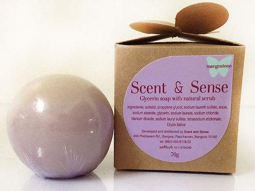 Mangosteen Moisturizing Soap With Jasmine Rice Scrub