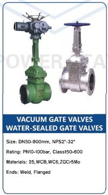 Vacuum Gate Valves And Watered-sealed Gate Valves