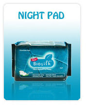  Winged Design Soft Touch Cotton Night Protection Sanitary Pad Age Group: Adults