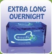 Biosilk Extra Long Overnight Sanitary Pad