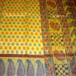 Yellow Border Saree