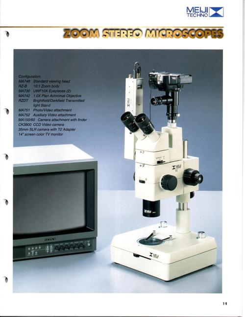 RZ Series CMO Stereo Microscope - High-Performance 3.75x to 300x Magnification | Dual-Iris Diaphragms, 10:1 Zoom Ratio, Ergonomic Controls