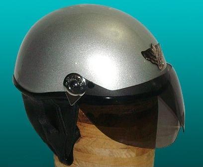 Sliver Motorcycle Helmet for Ladies